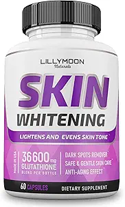 LILYMOON Glutathione Whitening Pills Skin Lighting Pills - Skin Whitening Formula - C Vitamin C - Skin Lightener - Dark Spot Rer - Made in USA