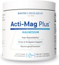 Biotics Research Acti-Mag PlusTM Highly Bio kullanılabilir Tozed 400 mg Formula Magnezyum, 5g / Hizmet, Stres Yanıtı Alın, Rahatlama, Sağlıklı Enerji Seviyeleri, Muscular Comfort 7 Oz