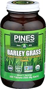 Pines Organic Barley Grass, 500 Kont Tablet