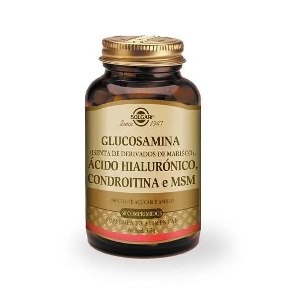 Solgar Triple Strength Glucosamine Chondroitin MSM, 60 Tablets - Promotes Healthy Joints, Supports Comfortable Movement - Shellfish Free - Gluten Free, Dairy Free - 30 Servings