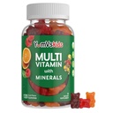 YumVs Kids Multivitamin Gummies - Fruit Flavored Chewable Children's Multivitamin - 12 Minerals & Vitamins A C D3 E B6 B12 (120 Kont)