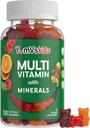 YumVs Kids Multivitamin Gummies - Fruit Flavored Chewable Children's Multivitamin - 12 Minerals & Vitamins A C D3 E B6 B12 (120 Kont)