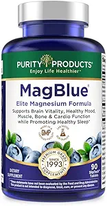 Purity Products MagBlue - Magnesium Bisglycinate Buffered & More - 90 Tablets