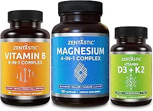 Zentastic 4-in-1 Magnezyum Kompleksi ve Vitamin B-Complex ve Vitamin D3 K2