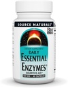 Source Naturals Essential Enzymes 500mg Bio-Aligned Multiple Enzyme Supplement Herbal Defense for Digestion, Gas, Constipation & Bloating Relief - Υποστηρίζει ένα ισχυρό ανοσοποιητικό σύστημα - 60 κάψουλες