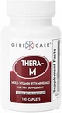 GeriCare Thera M Multivitamin Caplets, Vitaminler ve Minerallerin Birleştirilmesi Maksimum Beslenme Desteği Antioksi Koruma Supplement, 100 Kont (en 1)