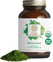 PURE SYNERGY Organik Barley Grass Juice | Chlorophyll-Rich Greens Toz | Organik Cold-Basın Barley Grass Juice | Enerji, Detox ve Digestion Support (5.3 oz.)