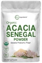 Mikro Malzemeler Organik Acacia Senegal Fiber Toz, 2 lb | Instant ► Fiber | Plant-Based Prebiyotik for Gut & Digestive Health | Non-GMO, Gluten-Free, Vegan