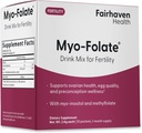 Fairhaven Health Folate and Myo Inositol Toz for Women - 1 Per Day, Kadın Fertness Supplement, Ovarian Health and Egg Quality - 2000 mg Myo-Inositol ve 333 mcg Mefolate – 30 Stick Packs