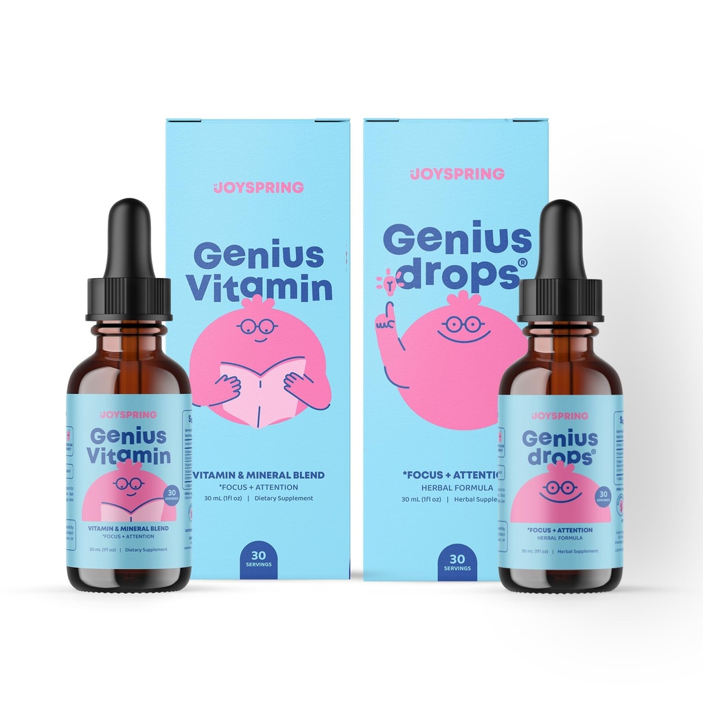JoySpring Focus Support for Kids – Βιολογικό μείγμα B9, B12, Ψευδάργυρος & Βιταμίνη C – Εγκεφαλική Υγεία & Συμπλήρωμα Προσοχής για τα παιδιά