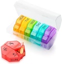 Weekly Pill Organizer 4 φορές την ημέρα, Big Pill Box 7 Day Daily Pill Case με 28 Extra Large Compartments Portable Travel Pill Container Big Medicine Organizer for Supplement Vitamin (White)