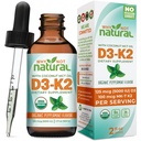Doğal Organik Vitamin D3 K2 (MK-7) Sıvı Ölçeği Neden Değil, 5000 Dik MCT Petrolü, Güçlü Bones ve Dişler için, Kalp ve Immune Destek