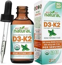 Doğal Organik Vitamin D3 K2 (MK-7) Sıvı Ölçeği Neden Değil, 5000 Dik MCT Petrolü, Güçlü Bones ve Dişler için, Kalp ve Immune Destek
