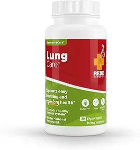 Redd Remedies, Lung Care, Easy Breathing ve Respiratory Health, 80 Vegan Capsules