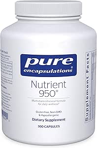 Pure Encapsulations Nutrient 950 | Multivitamin Mineral Supplement to Support Physiological Functions and a natural Lifestyle* | 360 Capsules