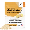 Συμπλήρωση Gut Nurture Prebiotic + Postbiotic Superfood Powder για επιδιόρθωση των βλεφαρίδων, Προβιοτικά για Digestive Health - Ginger Root - 30 Σερβιέτες