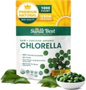 Sunlit Best USDA Organic Premium Chlorella Tablets 1000 Count 