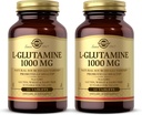 Solgar L-Glutamine 1000 mg, 60 Tabletler ( 2) - Doğal Kas Gıda - Gastrointestinal (GI) Sağlık - Beyin Sağlığını Destekler - Gluten Ücretsiz, Kosher - 60 Toplam Hizmetler