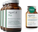 ALGAECAL Plus Bundle - Free 4-in-1 Vitamin D3 Complete & Red Algae Calcium with 16 Bone-Supporting Nutrients, Clinically Supported to Increase Bone Density & Boost Immune System