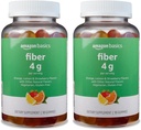 Βασικά (προηγουμένως Solimo Fiber 4g Gummy - Digestive Health, Υποστηρίζει την κανονικότητα, Πορτοκάλι, Λεμόνι & Φράουλα, 90 Gummies (2 ανά υπηρεσία) (Pack of 2)