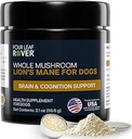FOUR LEAF ROVER - Lion's Mane Mushrooms for Dogs - All Ages - Organic Whole Mushrooms - 3rd Parti Test Edildi - 60 Gün Büyük Köpek Supply
