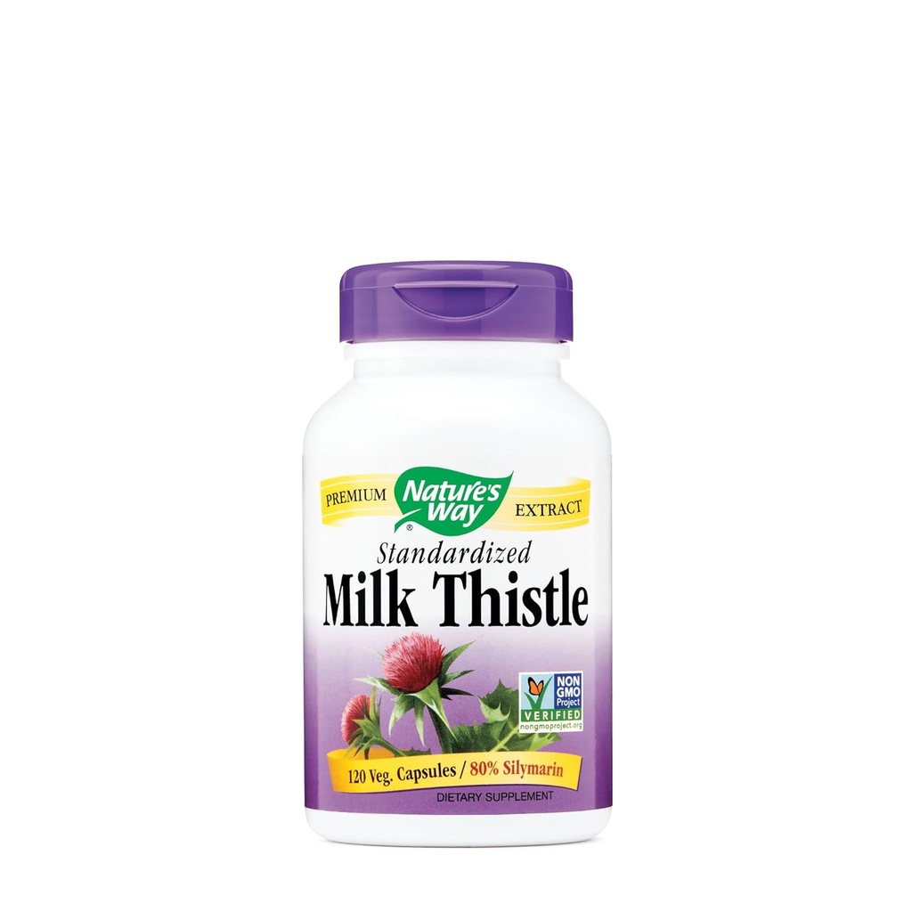 Natures Way Milk Butle Standardized, 120 Count