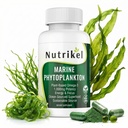 Marine Phytoplankton Omega 3 Supplement – Plant-Based Algae Capsules for Energy, Focus & Cellular Support – Vegan Superfood for Brain, Heart & Skin Health – 1.000 mg – 60 Vegan Capsules