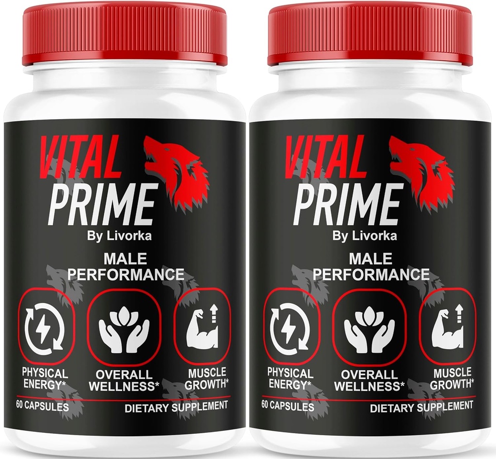 LIVORKA Vital Prime for Men, Advanced Formula, Dietary Supplement Support Capsules for 2 Ay, Pack of 2 Aylık