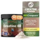 EarthNutri Kretine Monohidrat Toz - Kas Güçlü, Güçlü ve Performans için Safi Supplement - Non-GMO, Sugar-Free, Words-Free - for Men & Women, Flavored 250g