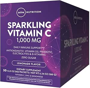 MRM Beslenme Sıcaklık C 1000 mg | Vitamin D + çinko + prebiyotikler / Lemonade Flavored | Immune Health | Antisoxy + Elektrolytes | Zero Sugar | 30 Servisler