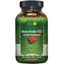 Irwin Naturals Brain Awake RED with Nitricoxy – 60 Sıvı Yumuşak-Gel - Beyin Sağlığını Destekleyin - 20 Toplam Hizmetler