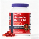 NYO3 Krill Oil Omega 3 Supplement 1000mg 90 Softgels EPA & DHA, Pure Antarktika Krill Oil with Astaxanthin and 56% Phospholipids Laboratory Testeded