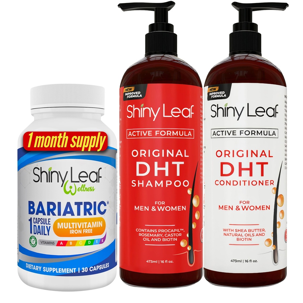 Bariatrik Multivitamin Iron-Free ve FB Blocker Spuan ve Durumer, Saçlar Kadınlar ve Erkekler için Şampuan ve Durumer
