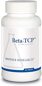 Biotics Research Beta TCP - Φυσική διατροφική υποστήριξη για την παραγωγή της χολής, λειτουργία του ήπατος, Βοηθήματα στη λιπαρότητα & υγιεινή χοληστερόλη - Προμήθειες Betaine Βιολογικό συμπύκνωμα τεύτλων - 90 δισκία
