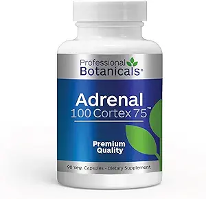Profesyonel Botanikler Adrenal Cortex Supplement, Adrenal Sağlık Supplement Sağlıklı Adrenal Gland Fonksiyonlar - 90 Veg Capsules