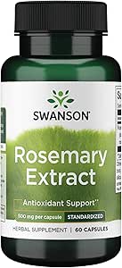 Swanson Rosemary Extract 500 Milligrams 60 Capsules