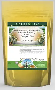Muira Puama, Schizandra, Eleuthero, Ginkgo Biloba Kompleksi 50 çay çanta, ZIN: 511977)