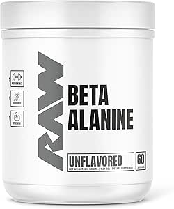Beta Alanine Toz, Unflavored (60 Hizmet) - Erkekler ve Kadınlar için Pre-Workout Toz - Beta Alanine Supplement for Workout Endurance - Preworkout Beta Alanine Toz Azaltılması için