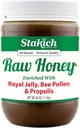 Stakich Royal Jelly, Bee Pollen, Propolis Raw Honey - Pure, Unprocessed, Unseted - 40 Ounce