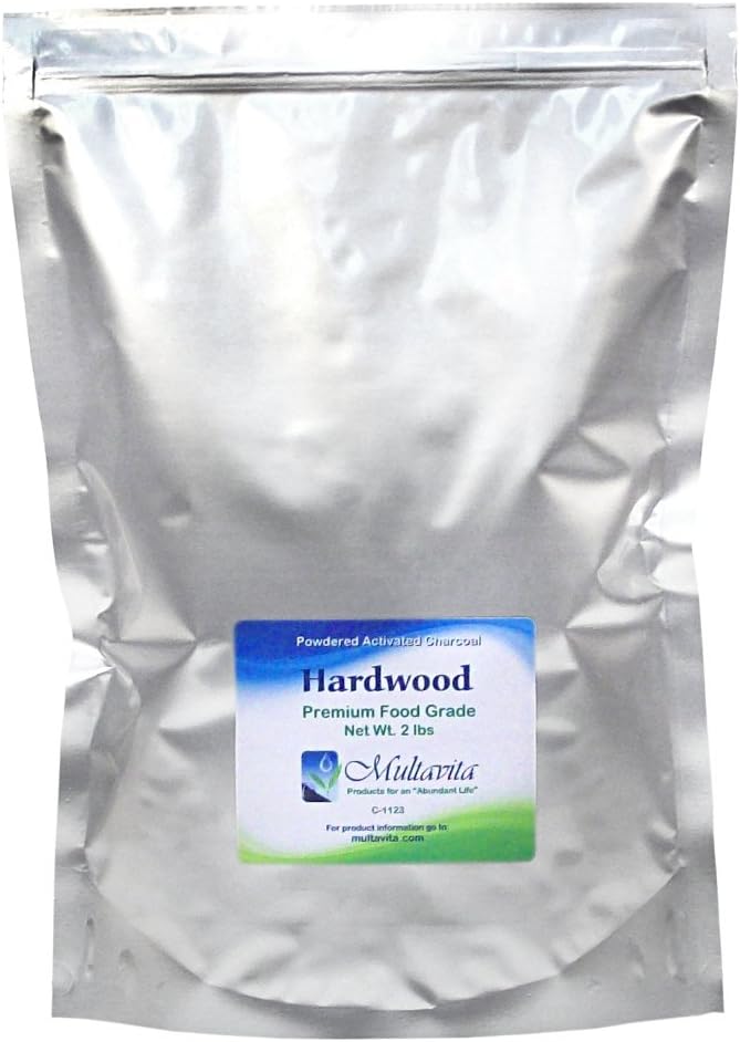 2 lb Hardwood Mylar Bag'da Charcoal Toz Aktif