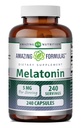 Amazing Formulas Melatonin Supplement | 5 Mg Per | 240 Capsules | Non-GMO | Gluten Free | Made in USA