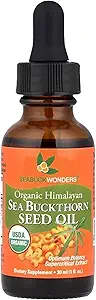 SeabuckWonders Sea Buckthorn Seed Oil,100% Certified Organic, 1 FL OZ