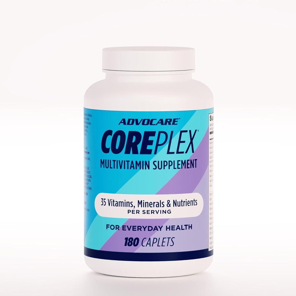 AdvoCare CorePlex - Vitaminler ve Mineraller ile Günlük Tamam - Vitaminler A, C & E - Contains Magnezyum, çinko & Kalsiyum - 180 Caplets