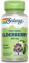 SOLARAY Elderberry Berry & Flower 450 mg | Soğuk Aylar boyunca Genel Şeye Destek | Flavonoyaklar & Phenolics | Non-GMO | 100ct