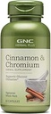 GNC Herbal Plus Cinnamon & Chromium Supplement, Vegetarian, Supports Glucose Utilization, 30 Hizmet