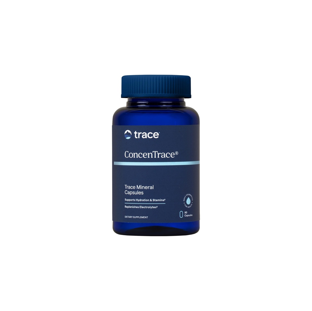 Trace Minerals ConcenTrace Trace Mineral Capsules - Genel Sağlık için ConcenTrace Capsules - Bone Strength, Muscle Recovery & Energy Support - Gluten-Free & Vegan - 90 Kont (30 Hizmet)