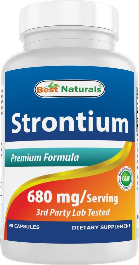 En İyi Doğallar Strontium Bone Building Formula 680 mg/serving 90 Capsules