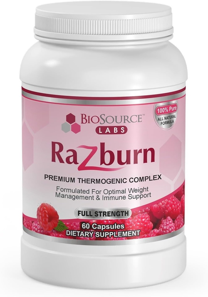 Razburn συμπλήρωμα διαχείρισης βάρους, Πράσινο εκχύλισμα τσαγιού, καφεΐνη & Βοτανική ανάμειξη, ενέργεια & χάπια υποστήριξης μεταβολισμού για άνδρες & γυναίκες, 60 κάψουλες