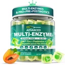 Digestive Enzymes Gummies for Women & Men, Multi-Enzymes with 90Billion CFU Probiotics and Prebiotics & Postbiotic, Fruit Fiber Blend, Super Enzymes for Digestive & Gut Health,Immune,60Cts