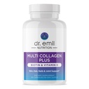DR. EMIL NUTRITION Multi Collagen Peptides Plus Biotin ve Vitamin D - Biotin ve Collagen Supplements for Hair Skin and Nails - Biotin Pills for Hair Growth